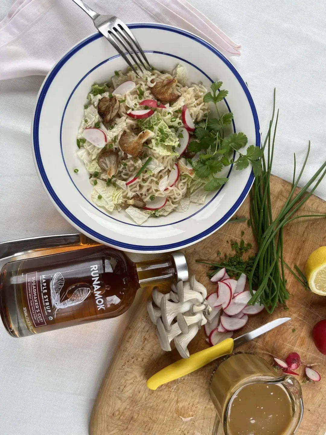 Runamok Maple - Recipe Noodle Salad with Sesame-Maple-Ginger Vinaigrette